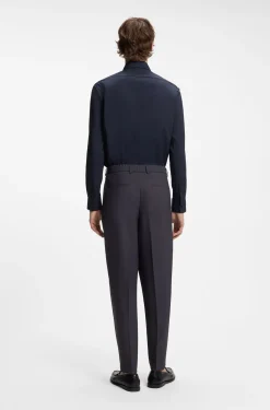 Performance regular-fit shirt with micro pattern