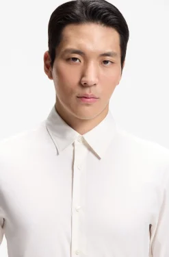 Performance regular-fit shirt with micro pattern