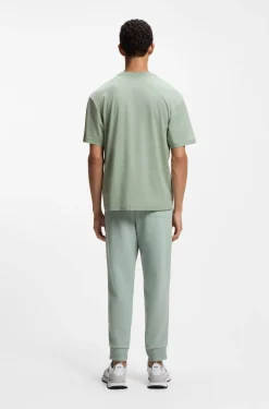 Pima-cotton T-shirt with tennis artwork
