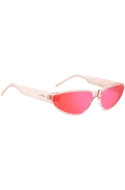 Pink-acetate sunglasses with tonal lenses