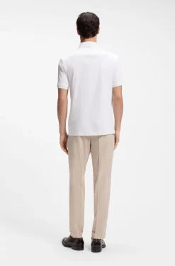 Polo shirt in mercerised cotton