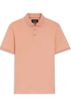 Polo shirt in mercerised cotton