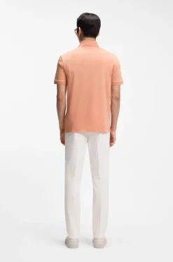 Polo shirt in mercerised cotton