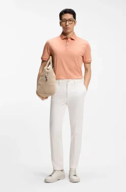 Polo shirt in mercerised cotton