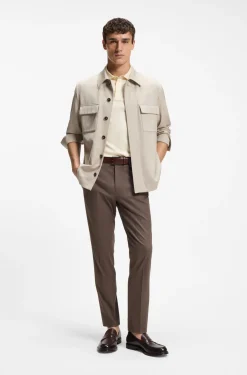 Polo shirt in mercerised cotton