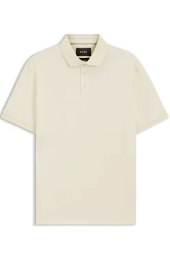 Polo shirt in mercerised cotton
