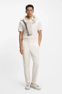 Polo shirt in mercerised cotton