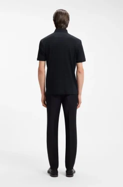 Polo shirt in mercerised cotton