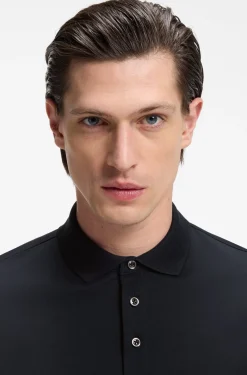 Polo shirt in mercerised cotton