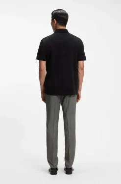Polo shirt in mercerised cotton