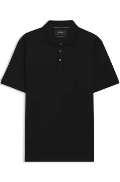 Polo shirt in mercerised cotton