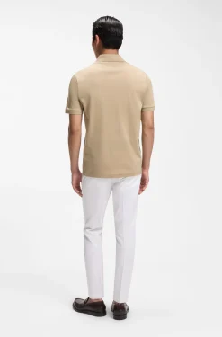 Polo shirt in mercerised cotton