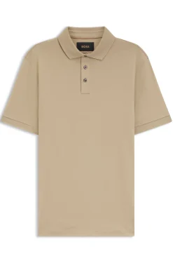 Polo shirt in mercerised cotton