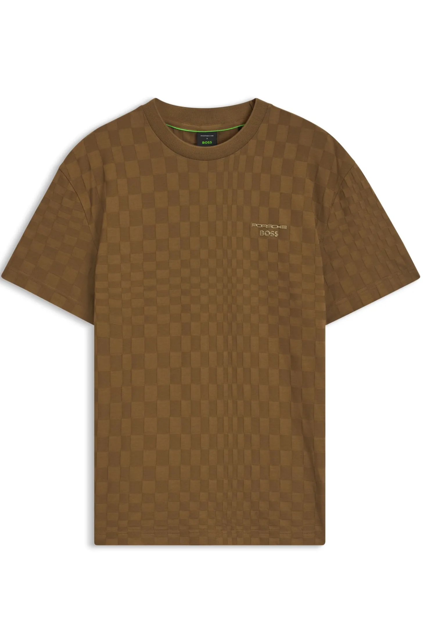 Porsche x BOSS cotton T-shirt with Pasha pattern
