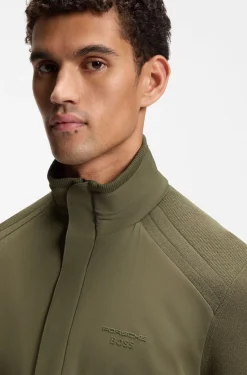 Porsche x BOSS hybrid jacket with silk