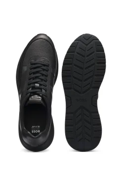 Porsche x BOSS leather trainers with perforated details
