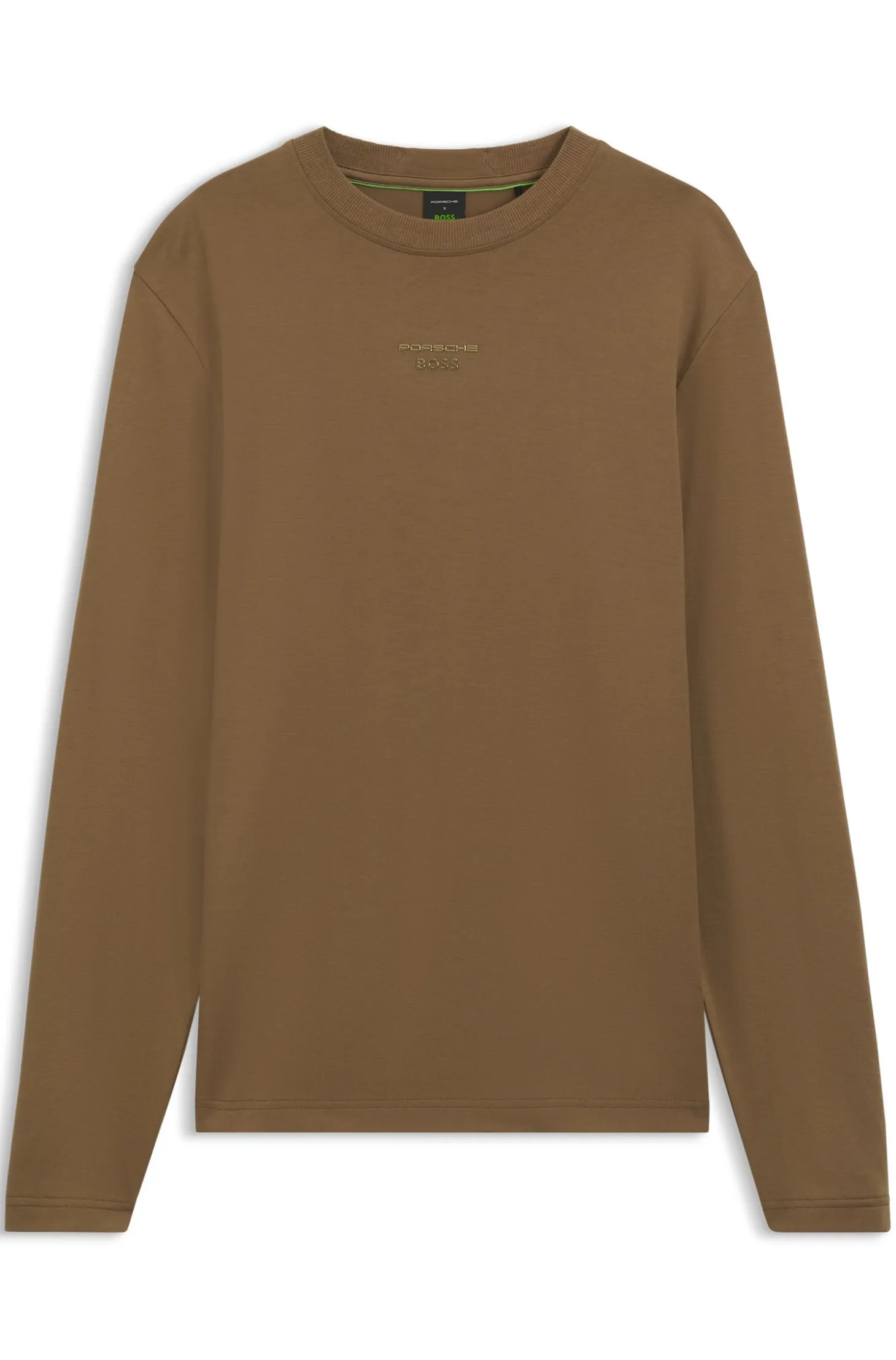 Porsche x BOSS long-sleeved T-shirt with gloss logo