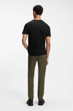 Porsche x BOSS mercerised-cotton T-shirt with reflective branding