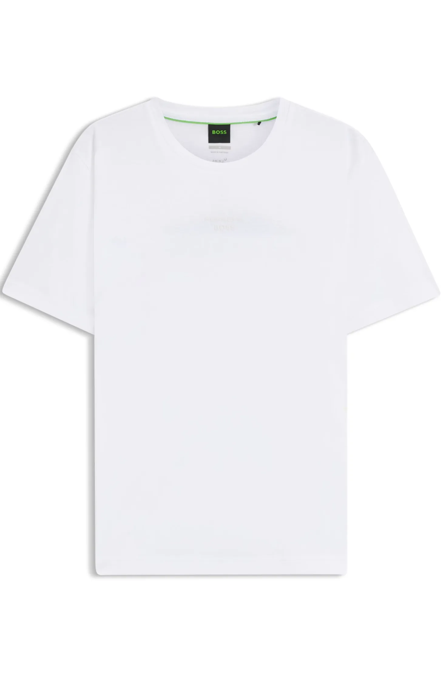 Porsche x BOSS mercerised-cotton T-shirt with rear graphics
