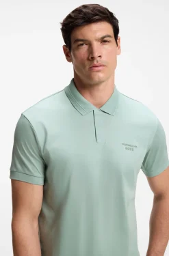Porsche x BOSS polo shirt in mercerised cotton