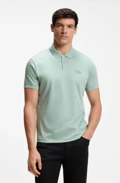 Porsche x BOSS polo shirt in mercerised cotton