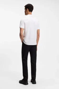 Porsche x BOSS polo shirt in mercerised cotton