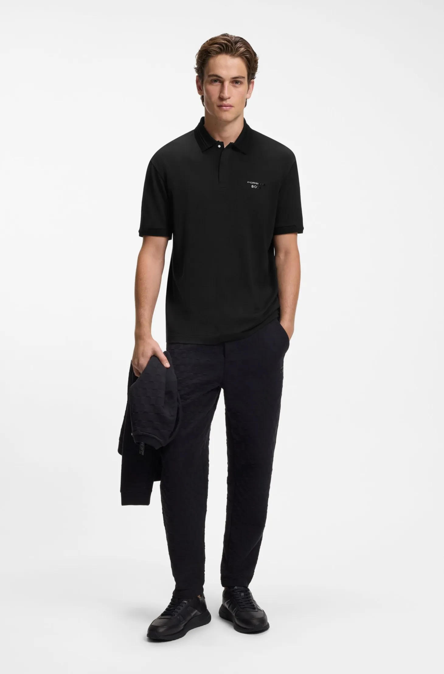 Porsche x BOSS polo shirt with gloss branding