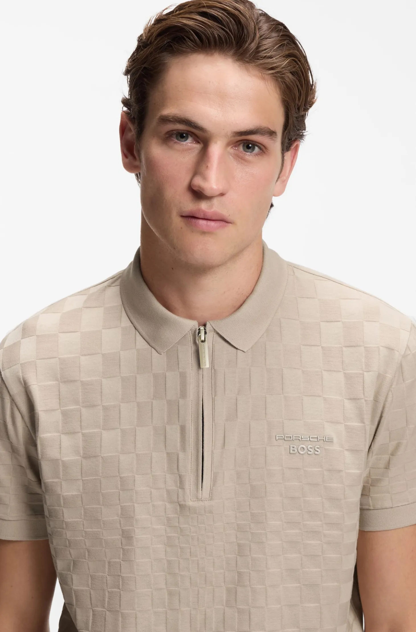 Porsche x BOSS polo shirt with Pasha pattern