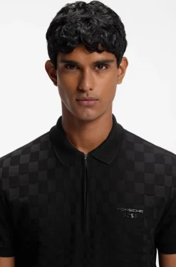 Porsche x BOSS polo shirt with Pasha pattern