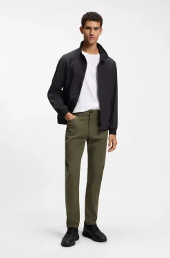 Porsche x BOSS tapered-fit trousers in stretch denim