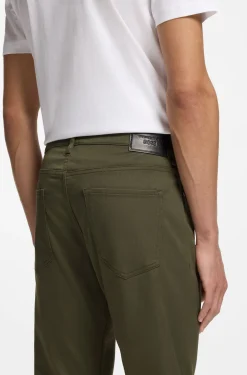 Porsche x BOSS tapered-fit trousers in stretch denim