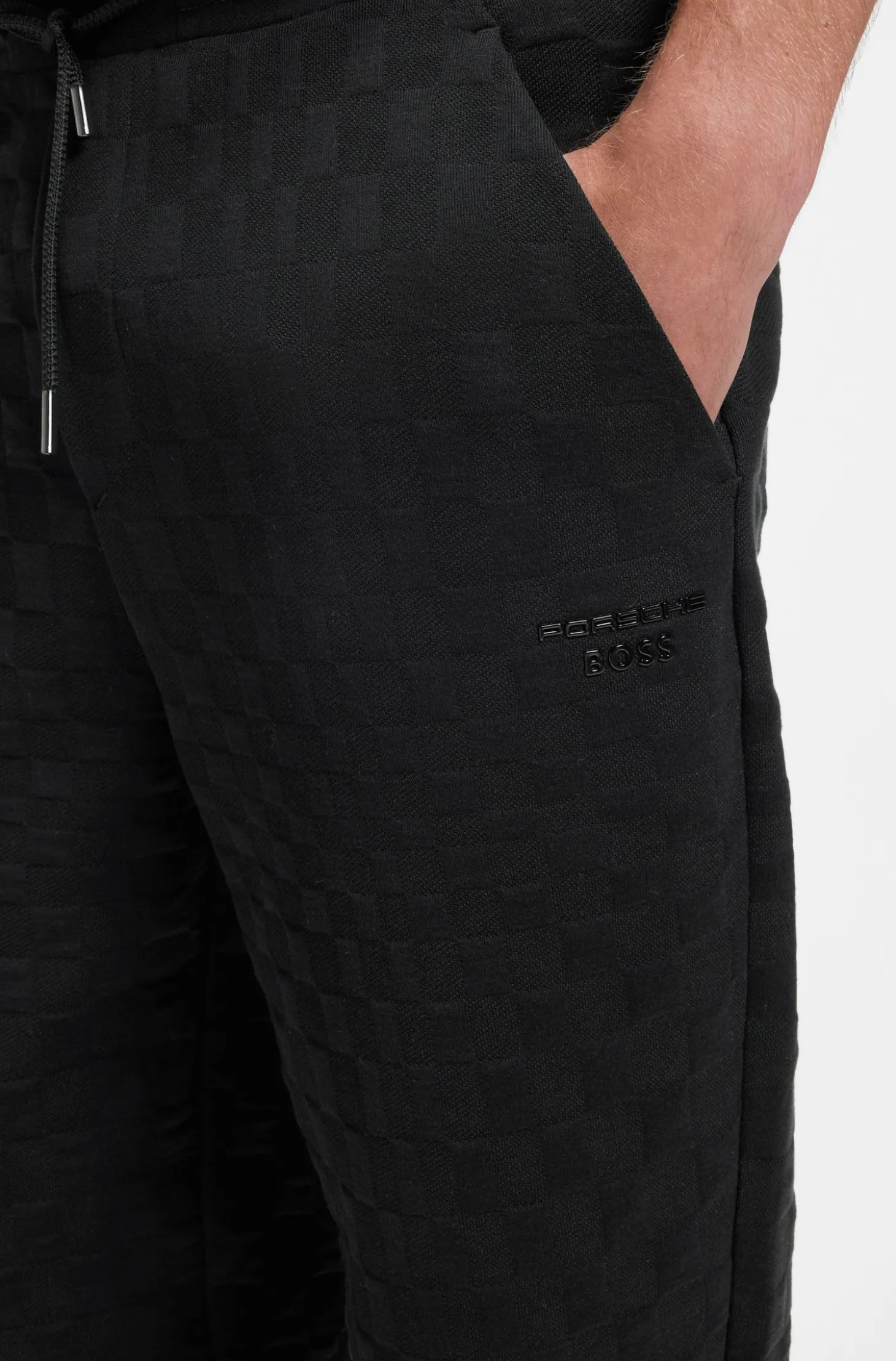 Porsche x BOSS tracksuit bottoms with Pasha pattern