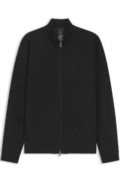 Porsche x BOSS zip-up sweatshirt with Pasha-check jacquard