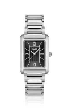 Principle Dress black-dial watch with H-link bracelet
