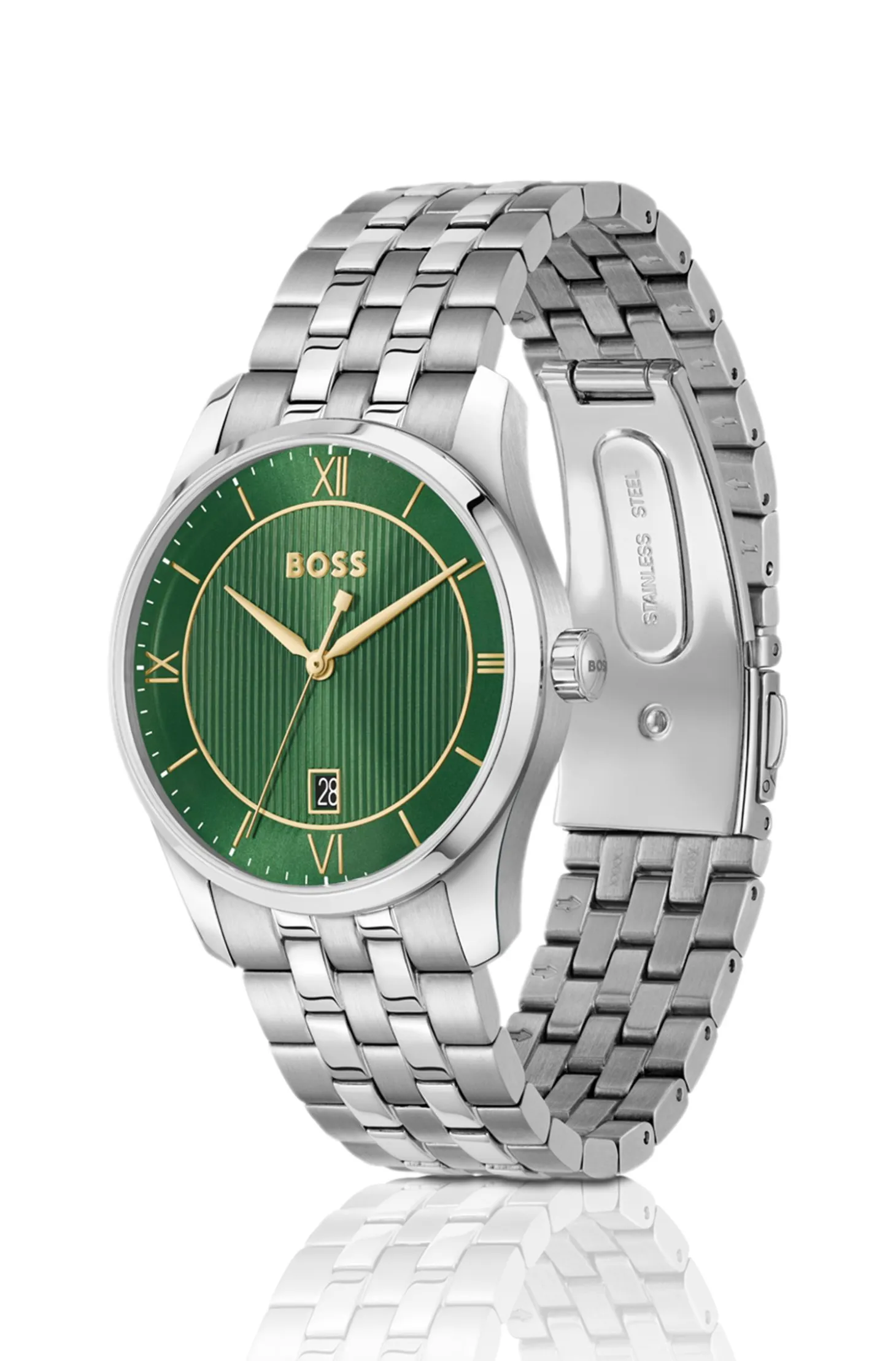 Principle Prestige watch with green textured dial