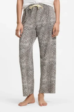 Printed pyjama bottoms in stretch modal and cotton