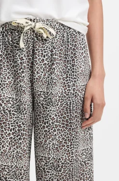Printed pyjama bottoms in stretch modal and cotton
