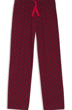 Printed pyjama bottoms in stretch modal and cotton