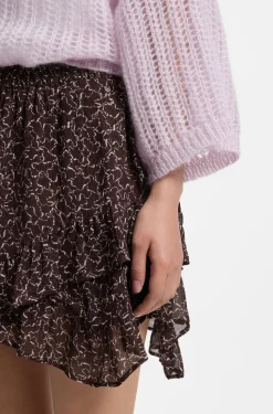 Printed skort with layered design