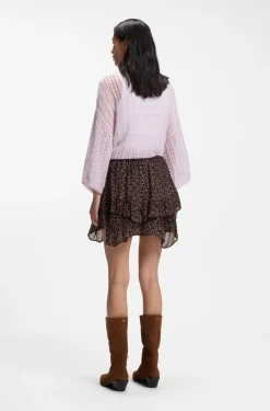 Printed skort with layered design