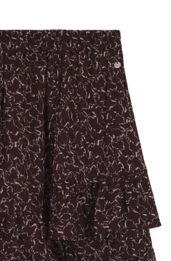 Printed skort with layered design