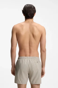 Printed swim shorts in quick-dry fabric