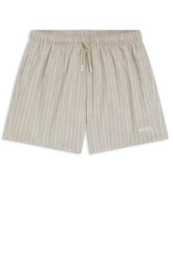 Printed swim shorts in quick-dry fabric