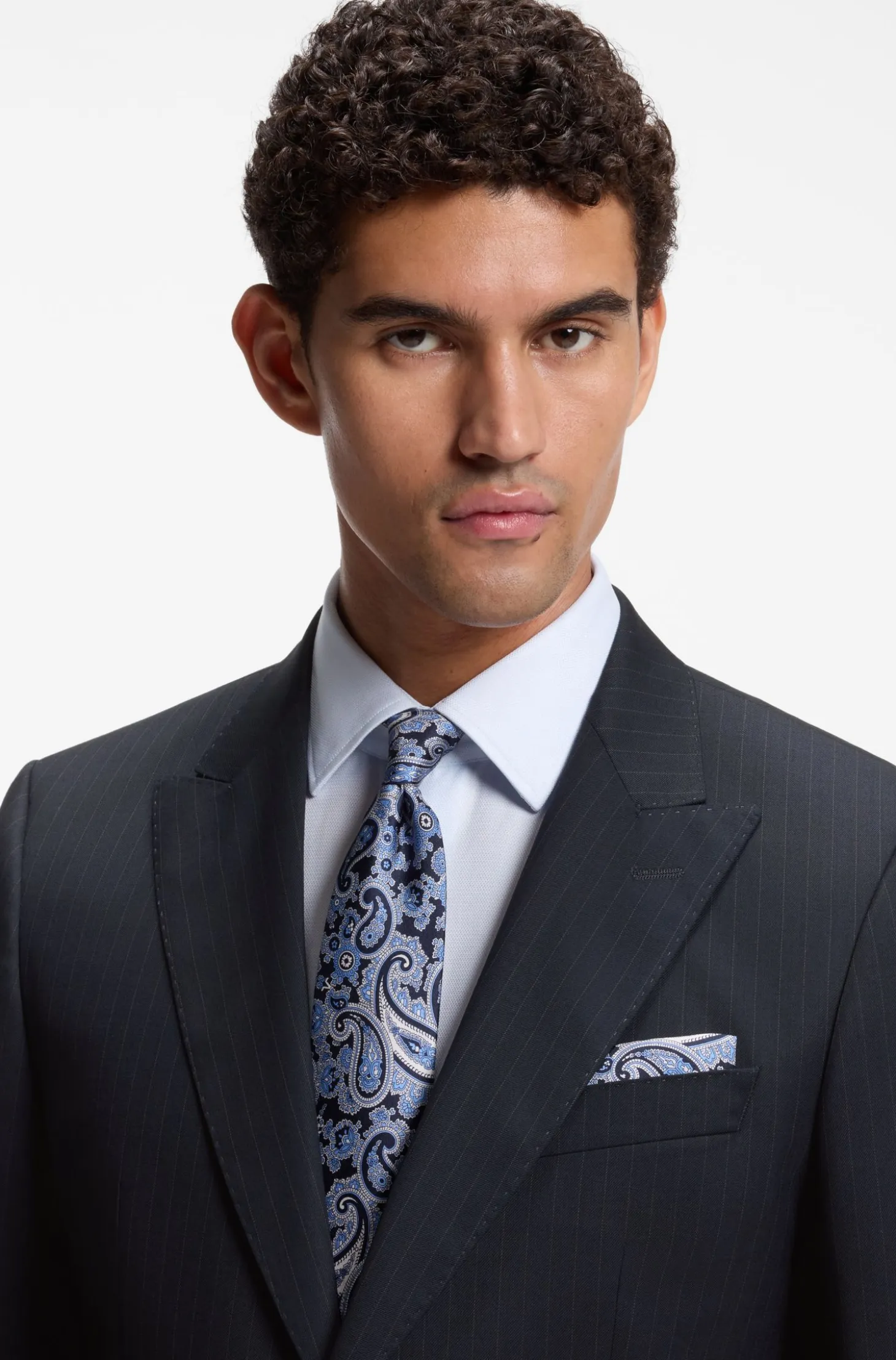 Pure-silk tie with paisley print