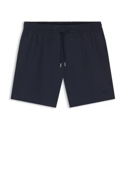 Quick-dry swim shorts in stretch seersucker