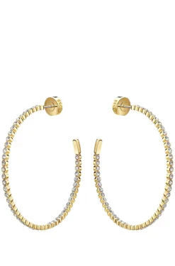 Refined earrings with signature branding