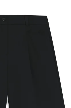 Regular-fit Bermuda trousers with flared leg