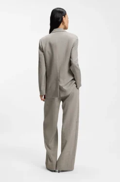 Regular-fit blazer in a wool blend