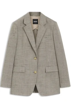 Regular-fit blazer in a wool blend