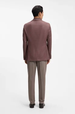 Regular-fit blazer in Loro Piana wool-silk